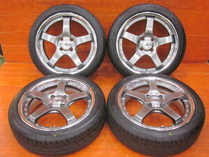 Y4】SSR プロフェッサー Professor SP4R 16インチ 5.5J +45 PCD100 4H BS POTENZA Adrenalin RE004 165/50R16 深リム28mm 軽自動車☆