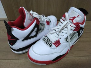 NIKE AIR JORDAN Ⅳ RETRO OG WHITE/BLACK-TECH GREY-FIRE RED エアジョーダン 4 DC7770-160 白黒赤 国内正規品 US11 29cm 新品同様 美中古