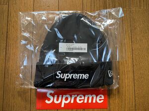 ★新品★ Supreme New Era Box Logo Beanie Black Cap 23FW 23AW シュプリーム ニューエラ ボックスロゴ ビーニー 2023 ブラック