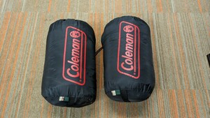 未使用品　コールマン 寝袋 2点セット　スリーピングバッグ　グリーン　ネイティブ Coleman SLEEPING bag
