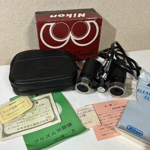 Nikon ニコン プリズム双眼鏡 6×18 Binoculars 双眼鏡 箱付き ソフトケース 保証書 クロスなど 付属品あり 昭和 ジャンク品