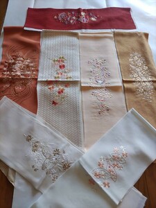 刺繍半襟まとめて7点　自己紹介欄必読