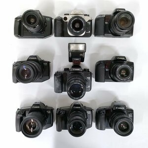 Canon EOS 55 , 630 , 650 , 10QD , 100QD 他 一眼レフ 9点セット まとめ ●ジャンク品 [8725TMC]