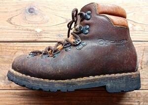 送料無料♪イタリア製スカルパ SCARPA レザー登山靴 革靴 マウンテンブーツ size 37(23.5~24㎝) vibram アウトドア 古着vintage ゴローGORO