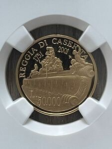 NGC PCGS Italy 2001 Place of Caserta 50,000 Lire Gold N アンティークコイン　金貨　純金　k24