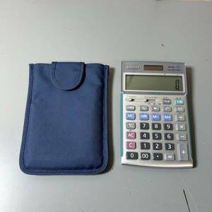 ☆動作品 CASIO カシオ 電子計算機 AZ-26S デジタル 計算機 電卓 ソーラー OA機器 ソフトケース付(中古品/現状品/保管品)☆