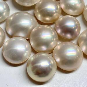 〔マベパール21点おまとめ〕a 約12.2-17.4mm 41g/205ct pearl パール 半円真珠 ジュエリー jewelry 裸石 宝石①