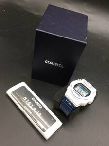 CASIO/カシオ G-SHOCK/ジーショック G-LIDE 腕時計 GWX-5700SS 電波ソーラー タフソーラー マルチバンド6 ホワイト ネイビー 説明書