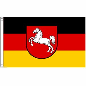海外限定 国旗 ニーダーザクセン州 ドイツ 州旗 特大フラッグ