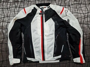 【LL】クシタニ　エアーコンデントジャケット　LLサイズ　K2384　三点パッド付き（CE）バイク ライディング ライダース　メッシュ