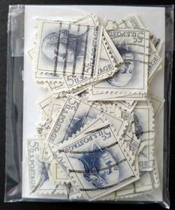アメリカ・普通切手・１９５４年シリーズ（ワシントン）【使用済】（１００枚）