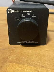 Fidelity-research フィデリティリサーチ MC昇圧トランス FRT-3G TOROIDAL TRANSFORMER LOW/HIGH 切り替え　　現状渡し