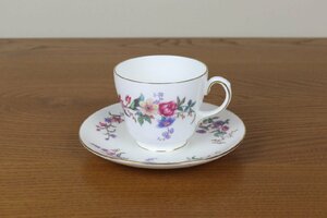 ウェッジウッド　デボンスプレイ　デュオ　カップ　花柄　ヴィンテージ　食器　イギリス　WEDGWOOD　く156