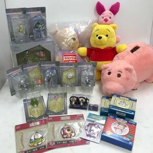 【1円～】Disney ディズニー グッズ 約21点 まとめ売り ぬいぐるみ プーさん ピグレット プラチナオーナメントくじ C賞 他【中古品】