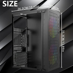 ★新品★　コンパクトMicro ATX PC ケース　M-ATX　ブラック