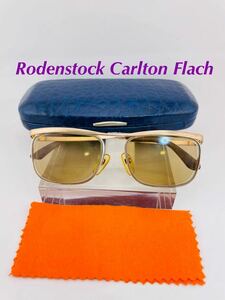 QA04 Rodenstock Carlton Flach ドイツ製　メガネ　10KGF 金張り　54-16 ゴールド　70s ローデンストック　ビンテージ フレーム 