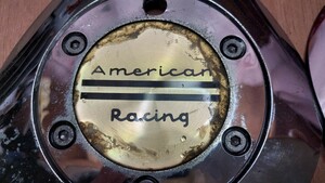 American　Racingアルミホイールセンターキャップ４個セット　アメリカンレーシング