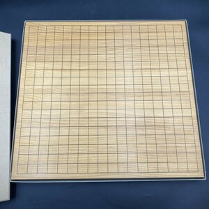 G1213 囲碁 碁盤　未使用保管品　ややシミあり　約45×42×3㎝