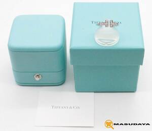 ◆◇【美品】Tiffany & Co. ティファニー Tワイヤー ダイヤモンド リング K18WG◇◆