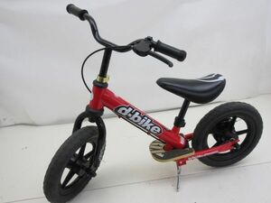 W077-N35-1505 d-bike 子ども用 ペダル無し自転車 キックバイク レッド 現状品①