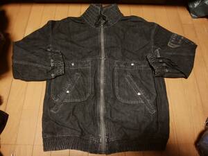 【TENDERLOIN テンダーロイン 】2023S/S DENIM MA-1ジャケットL 日本製 デニムMA-1ジャケット 美品 収納袋付 本店限定 人気アイテム