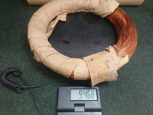 保管品 銅線 針金 銅針金 巻 0.9㎜ 総重量約 9kg 条長不明