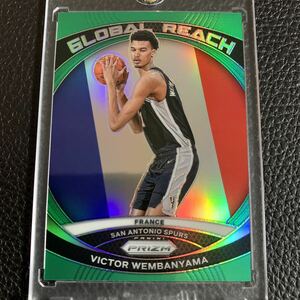 Victor Wembanyama RC 2023-24 Panini Prizm Global Reach Green Prizm ビクター・ウェンバンヤマ ルーキー NBA