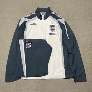 UMBRO アンブロ サッカー イングランド代表 ジャージ 上下 スーツ セットアップ ウィンドブレーカー M L トラックジャケット ベッカム