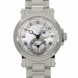 ブレゲ マリーン GMT 5857ST/12/AZO シルバー メンズ 中古 送料無料 腕時計