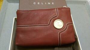 ★送料無料即決★CELINE（セリーヌ)コイン　レザー　ポーチ