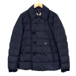 MONCLER 1 ダウン Pコート ロゴジップ ネイビー モンクレール 国内正規品