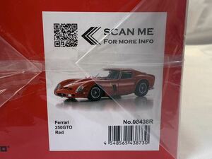 改良リニューアル版 新品未開封 京商 1/18 フェラーリ 250GTO (KS08438R) レッド Kyosho Ferrari Red Renewal version New as unopened 