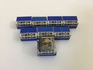 未使用？　OMRON／オムロン　ミニパワー・リレー　MY4 8個セット　DC100V シングル接点　プラグイン端子　4極　機器