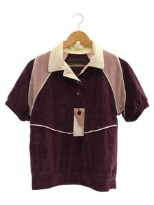 kotohayokozawa◆PILE POLO SHIRT/FREE/コットン/PUP/KT22S-BL02/タグ付き