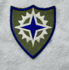 実物 WW2 米国陸軍 第16軍団 肩章 WW2 US ARMY 16TH CORPS SHOULDER PATCH エッジカット