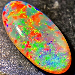 遊色効果抜群!!［天然オパール1.897ct］M 14.3×7.0mm ルース 裸石 opal 宝石 ジュエリー jewerly テDE0