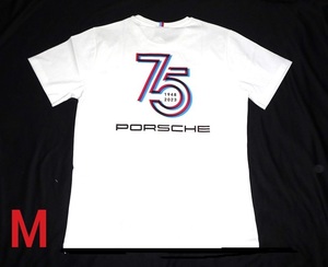 Porsche Design Tシャツ 75 Years シャツ ホワイト US-Mサイズ 新品 未使用 ポルシェ 白色