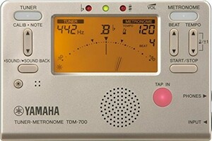 ヤマハ YAMAHA チューナーメトロノーム ゴールド TDM-700G チューナーとメ