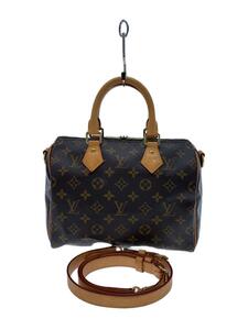 LOUIS VUITTON◆スピーディ・バンドリエール25_モノグラム・キャンバス/PVC/ブラウン/M41113/DU1169