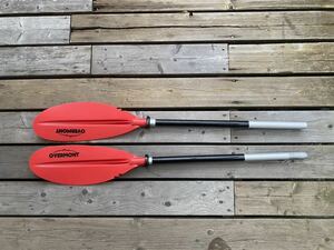 Overmont カヤック パドル 2ピース　222cm カヌー 