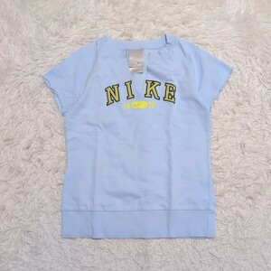 【1円スタート】NIKE　ナイキ　トップス　Tシャツ　M　ロゴ　水色　レディース