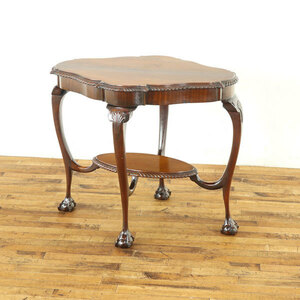 ウィンドウテーブル　ビクトリアン　華やかで特徴的なデザイン　アンティーク　サイドテーブル　イギリス アンティークフレックス　57894