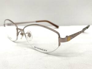 T-028 新品 眼鏡 メガネフレーム チタン GIVENCHY ジバンシー日本製 17g 52□17-135 ハーフリム メンズ 男性 レディース 女性 