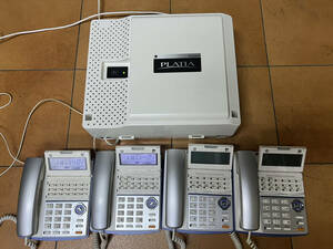 SAXA ビジネスフォンセット PT1000Std主装置 TD710 x4台セット 2BRI-01A IPFT-01A 付 (01)