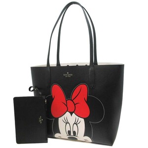 ケイトスペード トートバッグ kate spade × Disney ミニー リバーシブル ポーチ付き A4収納可 KG592 001 アウトレット レディース 