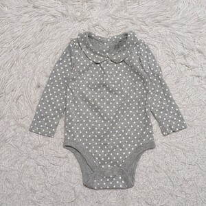 【送料無料】babygap　ベビーギャップ　ボディスーツ　ロンパース　80cm　水玉　ドット　ベビー　子供服