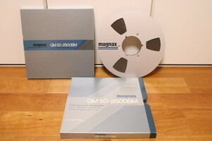 【美品】MAGNAX GM50-2500BM マグナックス メタルリール 10号　オープンリールテープ 