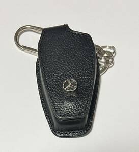 メルセデス・ベンツ Mercedes-Benz レザー キーケース キーホルダー ブラック 非売品 ユーズド