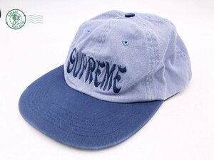 2404602657　▽ ③ SUPREME シュプリーム キャップ 帽子 ネイビー系 青系 かぶり物 ウィメンズ 中古