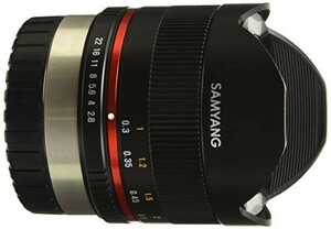 SAMYANG 単焦点魚眼レンズ 8mm F2.8 II ブラック フジフイルム X用 APS-C用